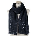 thumbnail image 1 of Babysbule Scarf for Women Women Christmas Festive Winter Snowflake Print Warm Winter Snow flake Scarf, 1 of 2