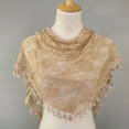 thumbnail image 1 of Babysbule Scarf for Women Women Lace Tassel Rose Floral Hollow Scarf Shawl Lady Wraps Scarves, 1 of 3