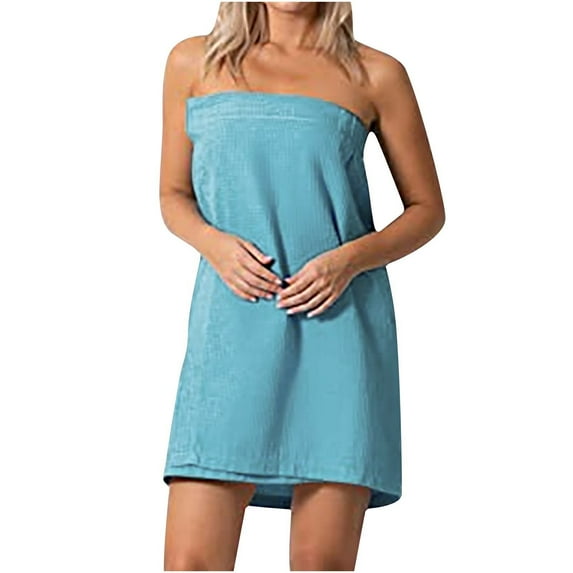 Babysbule Women Skirts Fashion Women's Bath Towel Solid Color Tube Top Bath Towel Beach Skirt