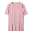 thumbnail image 1 of Babysbule Women's Tops Women Cute Dinosaur Graphic T-Shirts Teen Girls Funny Tees Top, 1 of 3