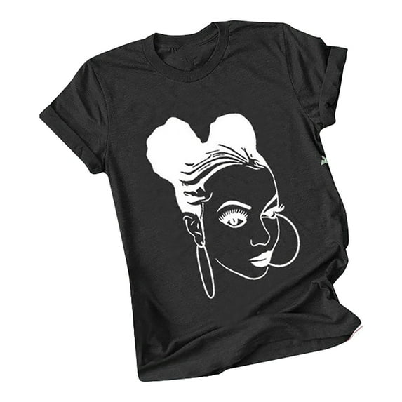 Babysbule Womens Shirts Fashion Women's Print Graphic Cute Tee Shirt Funny T Shirt Tops