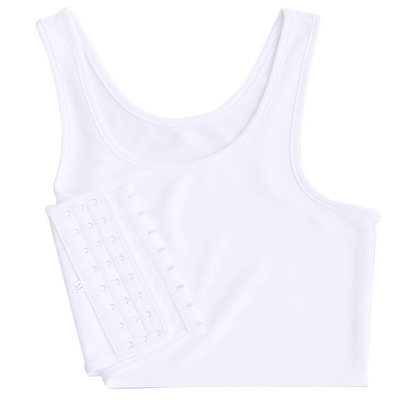 Babysbule Compression Chest Binder Sleeveless Solid Tank Tops, Women's