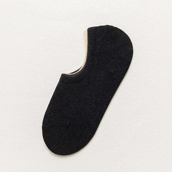 Babysbule Cotton Socks for Women Spring And Summer Solid Women's Invisible Socks Non Slip Silicone Breathable Socks