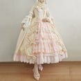 thumbnail image 1 of Babysbule Dresses for Women Fashion Women Vintage Gothic Court Gown Cake Skirt Lace Clashing Patchwork Bow Dress, 1 of 8