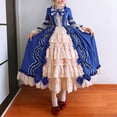 thumbnail image 1 of Babysbule Dresses for Women Fashion Women Vintage Gothic Court Gown Cake Skirt Lace Clashing Patchwork Bow Dress, 1 of 7