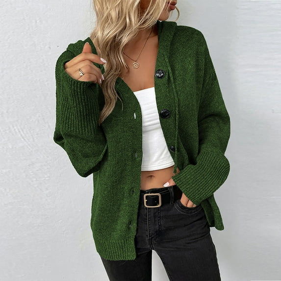 Babysbule Fall Jackets for Women Clearance Women Loose Dark Color Rope Knitting Cardigan Jacket Women's Tops Blouse