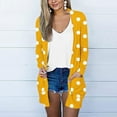 thumbnail image 1 of Babysbule Fall Jackets for Women Women's Women's Fashion Long Sleeve Stripe Printed Cardigan Casual Coat Tops/jacket Women's Tops Blouse, 1 of 5