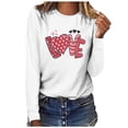 thumbnail image 1 of Babysbule Fall Tops for Women Fashion Women's Casual Long Sleeve Round Neck Printed Ladies Tops Blouse, 1 of 3