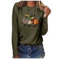 thumbnail image 1 of Babysbule Fall Tops for Women It's Fall Yall Woman Round Neck Print Pullover Tops Long Sleeve Blouse, 1 of 3