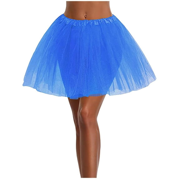 Babysbule Fashion Women Skirts Womens High Quality Pleated Gauze Short Skirt Adult Tutu Dancing Skirt 3 Layered