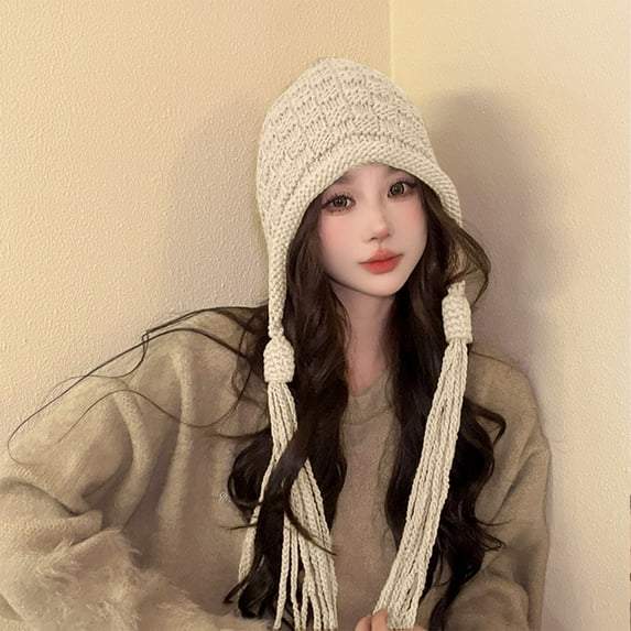 Babysbule Hats for Women Winter Winter Knitted Hats Fashion Cold Hat Cute Outdoor Warmth Thick Woolen Hats