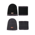 thumbnail image 1 of Babysbule Hats for Women Winter Winter Thermal Plush Hat Scarf Woolen Cap Cycling Windproof Cap Two-piece 2PC, 1 of 3