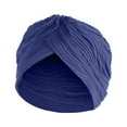 thumbnail image 1 of Babysbule Hats for Women Winter Women Solid India Muslim Ruffle Chemo Hat Headwear Wraps Turbans Beanie Cap Headwraps, 1 of 2