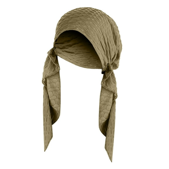 Babysbule Hats for Women Winter Women Solid India Muslim Ruffle Chemo Hat Headwear Wraps Turbans Beanie Cap Headwraps