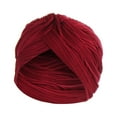 thumbnail image 1 of Babysbule Hats for Women Winter Women Solid India Muslim Ruffle Chemo Hat Headwear Wraps Turbans Beanie Cap Headwraps, 1 of 5