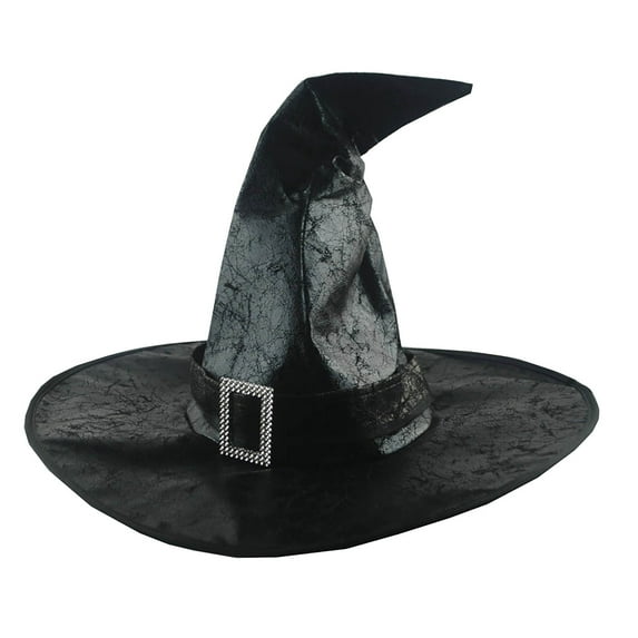 Babysbule Hats for Women Winter Women's Large Ruched Witch Hat Accessory For Holiday Halloween Party