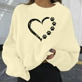 thumbnail image 1 of Babysbule Hoodless Sweatshirts for Women Christmas Printed Long Sleeved Round Neck Top/Shirt, 1 of 4