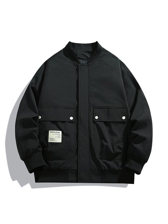 Jackets for Men Winter Men's Hardshell Jacket Outdoor Sportswear Men's Turtleneck Trench Middle-aged Business Casual Jacket