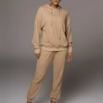 thumbnail image 1 of Babysbule Lounge Sets for Women Fall Stylish Women Long Sleeve Pocket Hooded Tops Blouses Shirts Elastic Waist Pocket Pants Tracksuit Homewear, 1 of 7