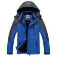 thumbnail image 1 of Babysbule Mens Jackets Clearance Man's Warm Waterproof Windbreaker Hooded Raincoat Snowboarding Jackets, 1 of 3
