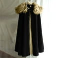 thumbnail image 1 of Babysbule Mens Jackets Men's Fashion Cloak Collar Long Cloak Winter Show Costume Top Blouse, 1 of 2