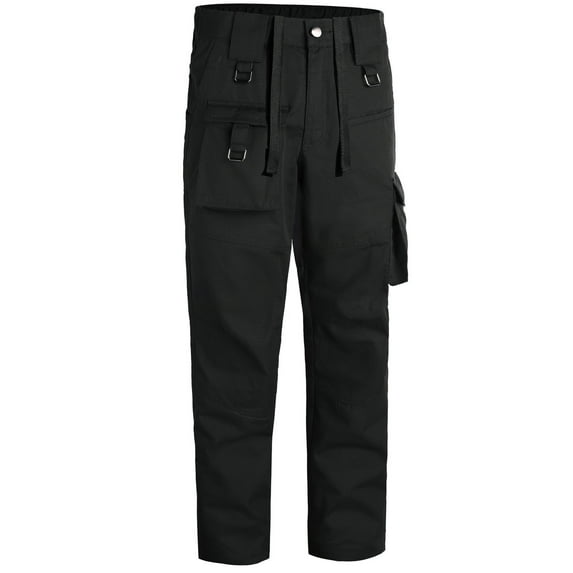 YUNAFFT Mens Pants Clearance Men's Fashion Casual Multi Pocket Overalls Pants Wear-resistant Elastic Solid Color Military Training Fan Trousers Sports Pants Discount