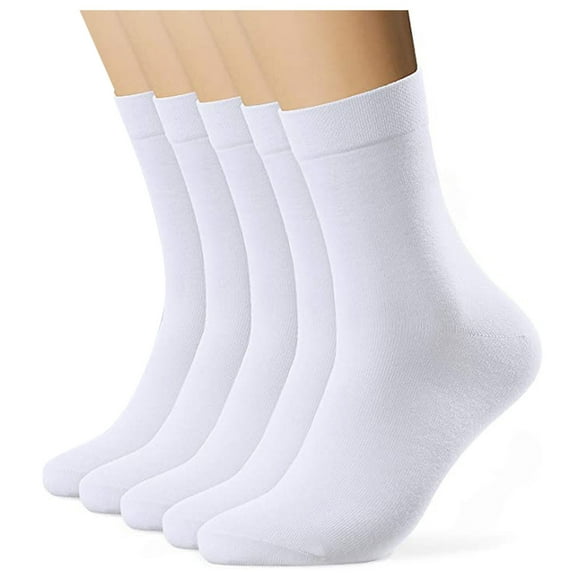 Babysbule Mens Socks 5 Pairs Men Comfortable Sports Socks Slippers Solid Color Business Socks