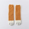 thumbnail image 1 of Babysbule Mens Socks Clearance Women Fashion Lovely Cat Claw Coral Thickening Fuzzy Middle Stockings Socks, 1 of 5