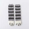 thumbnail image 1 of Babysbule Mens Socks Women Fashion Lovely Cat Claw Coral Thickening Fuzzy Middle Stockings Socks, 1 of 3