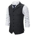 thumbnail image 1 of Babysbule Mens Winter Coats Men's Four Seasons Fashion Casual Suit Vest, 1 of 4