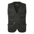 thumbnail image 1 of Babysbule Mens Winter Coats Men's Outdoor Vest Leisure Jacket Lightweight Vest With Zip Many Pockets, 1 of 7