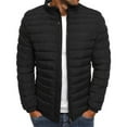 thumbnail image 1 of Babysbule Mens Winter Coats Men's Solid Color Jacket Cotton Padded Jacket Fashion Cotton Padded Jacket Men's Warm Cotton Padded Jacket, 1 of 3
