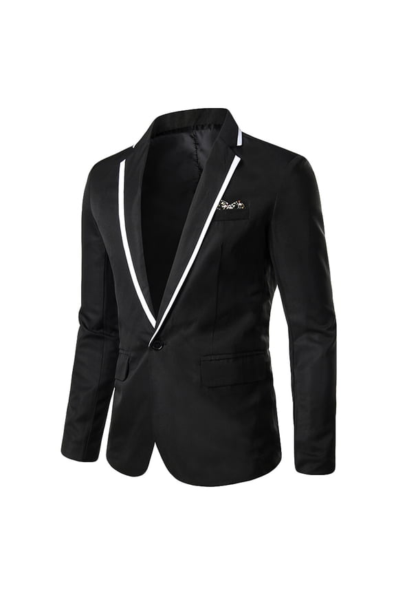 Mens Winter Coats Men's Stylish Casual Solid Blazer Business Wedding Party Outwear Coat Suit Tops