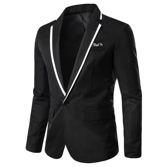 Babysbule Mens Winter Coats Men's Stylish Casual Solid Blazer Business Wedding Party Outwear Coat Suit Tops
