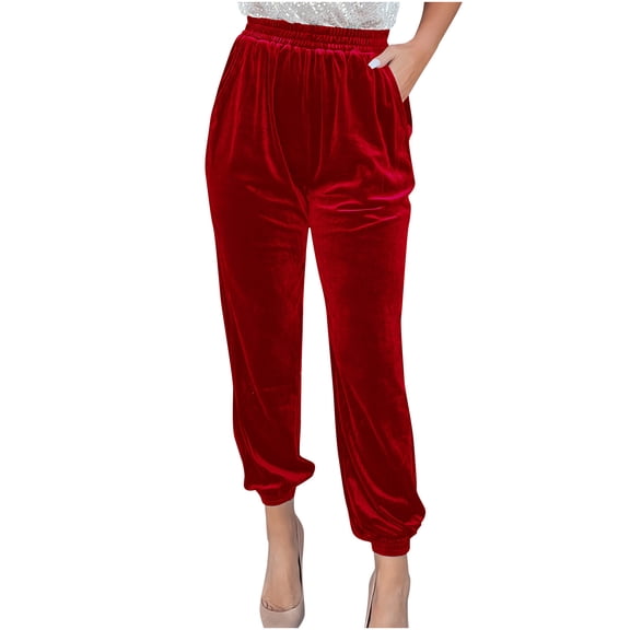 Babysbule Pants for Women Fashion Women Trousers Full Pants Casual Straight Solid Color Suit Pants