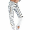 thumbnail image 1 of Babysbule Pants for Women Solid Women's Fashion Polyester Club Shiny Causal Slim Sports Pencil Pants, 1 of 9