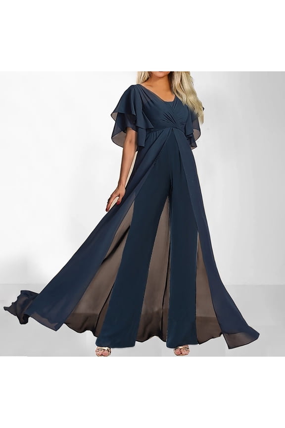 Pants for Women Women Jumpsuit Pajamas Casual V Neck Comfortable Long Pants