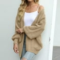 thumbnail image 1 of Babysbule Plus Size Womens Sweaters New Arrivals Fashion Women Casual Long Sleeve Long Sweater Coat Cardigan Blouse Tops Women's Fashion, 1 of 9