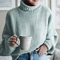 thumbnail image 1 of Babysbule Plus Size Womens Sweaters New Arrivals Women's Casual Solid Tops Knitting Long Sleeves Pullover Sweater Women's Fashion, 1 of 6