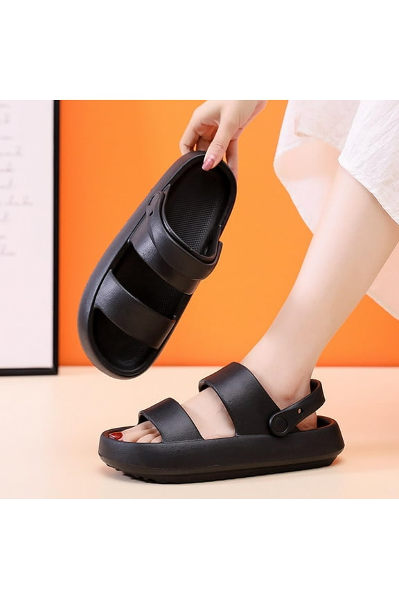 Sandals for Women Women Men Anti-Slip Couple Sandals Open Toe Summer Slippers Casual Beach Shoes