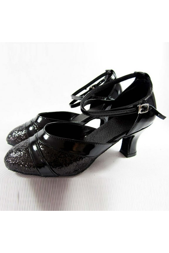 Sandals for Women Women's Ballroom Tango Latin Dancing Shoes Sequins Shoes Social Dance Shoes
