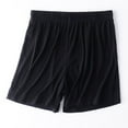 thumbnail image 1 of Babysbule Shorts for Women Summer Women's Elastic Waist Thin Quarter Shorts Solid Color Casual Pajamas Loose Size Home Pants, 1 of 6