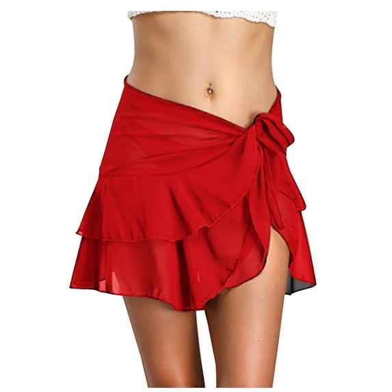 YUNAFFT Skirt for Women Plus Size Clearance Women's Solid Color Casual Fashion Comfortable Holiday Style Beach Skirt