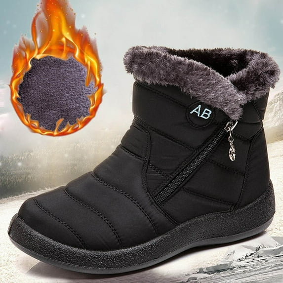 Babysbule Snow Boots for Women Women's Cotton Shoes Set Foot Short To Keep Warm Women's Snow Boots