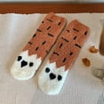 thumbnail image 1 of Babysbule Socks for Women Adult Print Lovely Puppy Plush Middle Tude Socks Home Stockings, 1 of 2