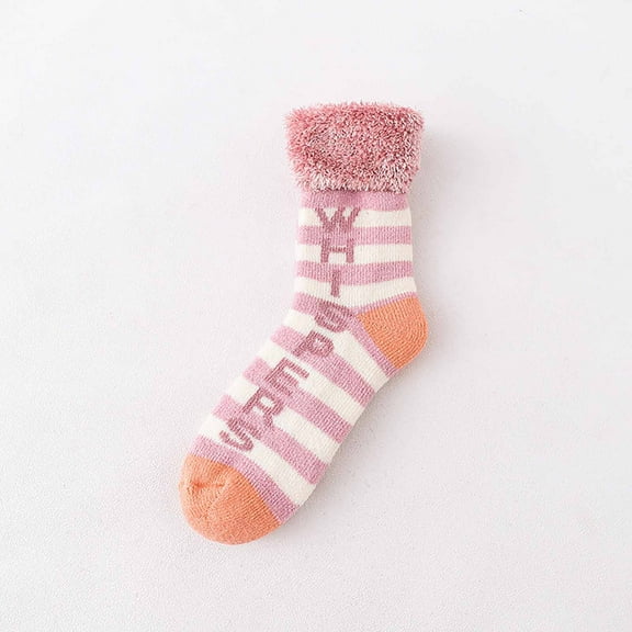 Babysbule Socks for Women Women's Winter Super Soft Warm Cozy Fuzzy Fleece-Lined Floor Middle Tude Socks