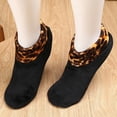 thumbnail image 1 of Babysbule Socks for Women Clearance Women's Winter Warm Leopard Bed Non Slip Home Indoor Non-Slip Thermal Socks, 1 of 4