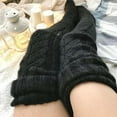 thumbnail image 1 of Babysbule Socks for Women Ladies Cable Knit Extra Long Boot Over Knee Thigh Stocking Leg Warmers, 1 of 7