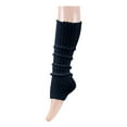 thumbnail image 1 of Babysbule Socks for Women Ladies Pleated Lace Solid Color Medium Length Woolen Knitted Sock Sleeves, 1 of 3
