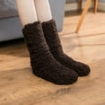 thumbnail image 1 of Babysbule Socks for Women Ladies Solid Color Long Slippers Thick Plush Indoor Double-Layer Thickening Indoor Shoes, 1 of 8